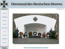 Tablet Screenshot of ehrenmal-heer.de